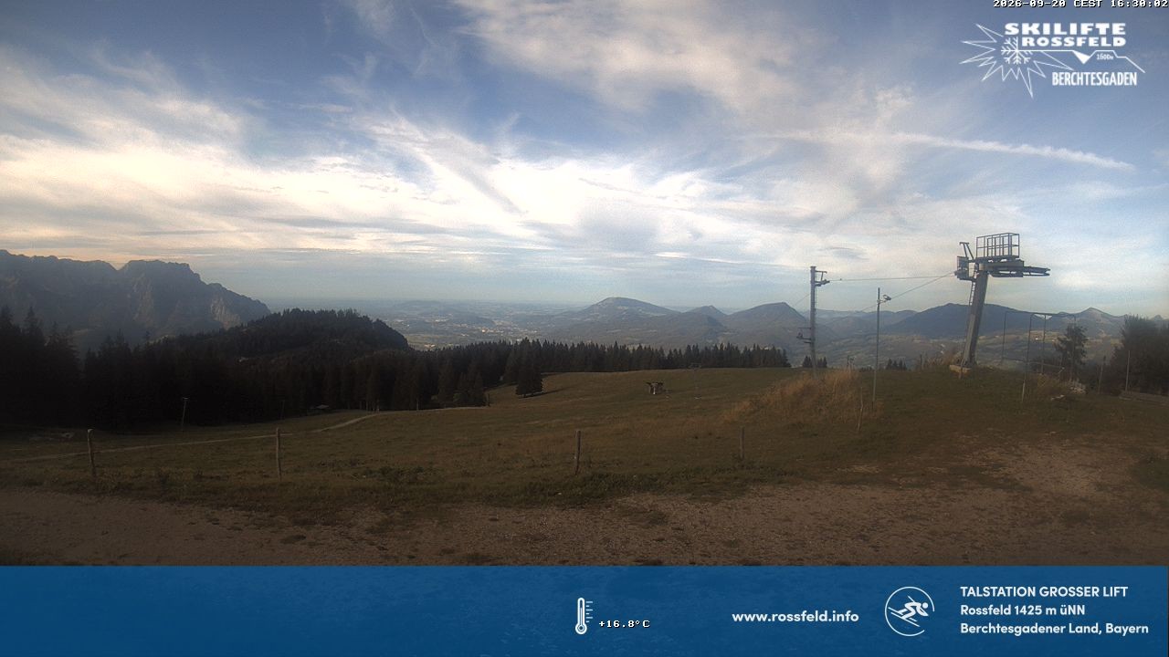 Archiv Foto Webcam Skigebiet Rossfeld: Großer Lift