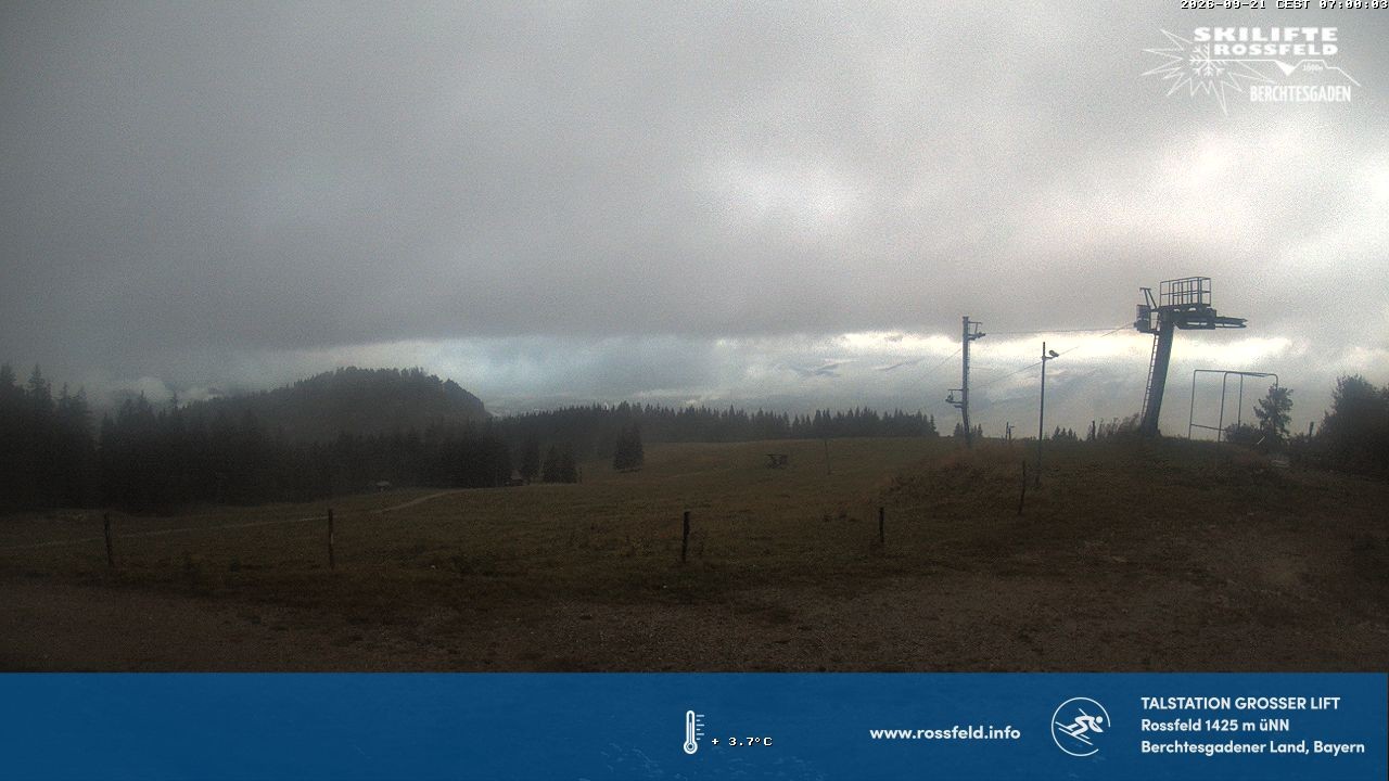 Archiv Foto Webcam Skigebiet Rossfeld: Großer Lift