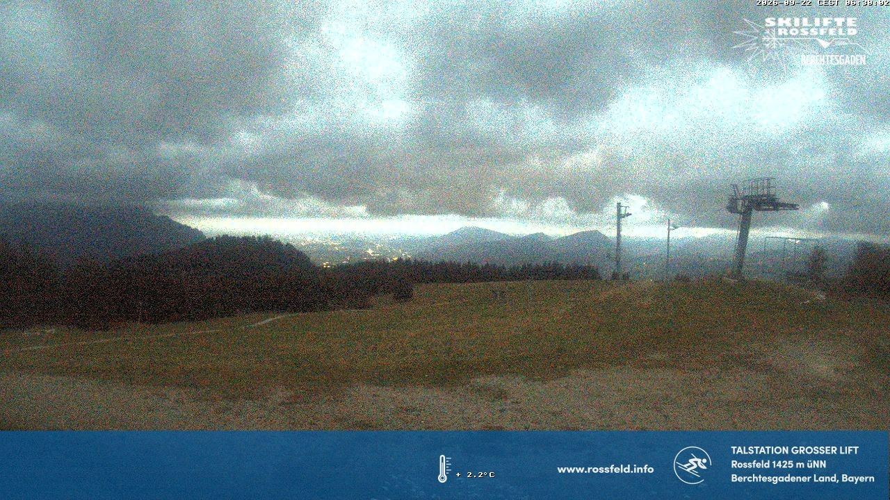 Archiv Foto Webcam Skigebiet Rossfeld: Großer Lift