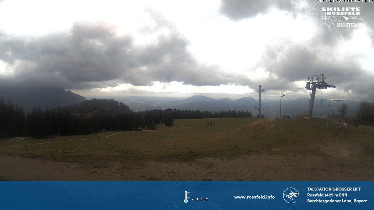 Archiv Foto Webcam Skigebiet Rossfeld: Großer Lift