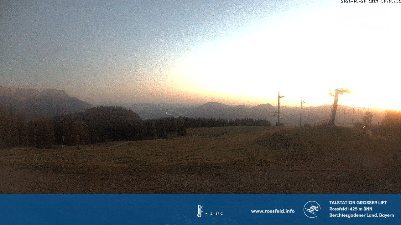 Archived image Webcam Rossfeld ski resort: Großer lift T-Bar