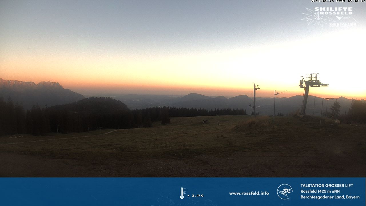 Archived image Webcam Rossfeld ski resort: Großer lift T-Bar