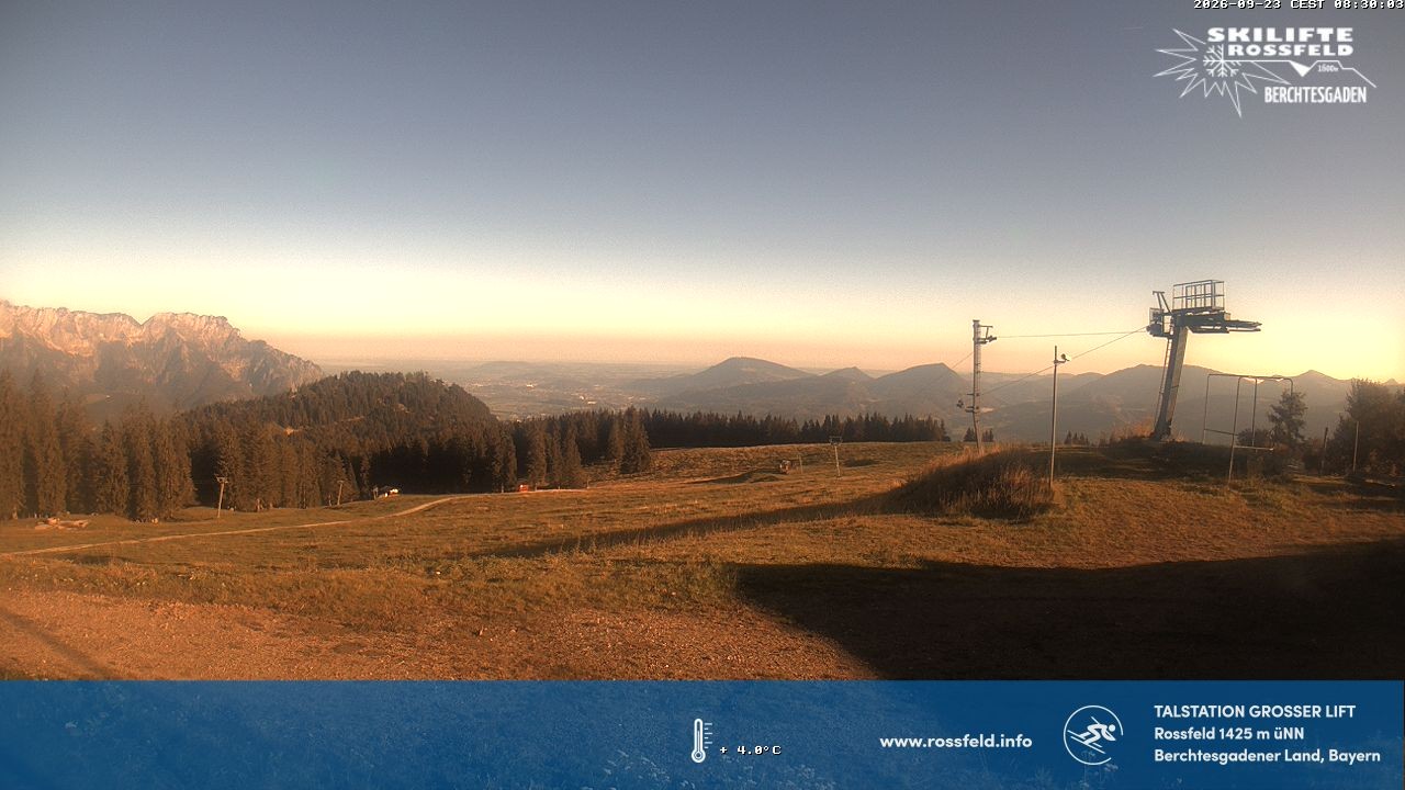 Archiv Foto Webcam Skigebiet Rossfeld: Großer Lift