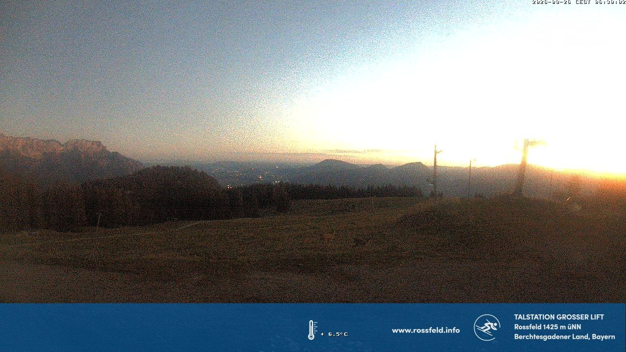 Archived image Webcam Rossfeld ski resort: Großer lift T-Bar