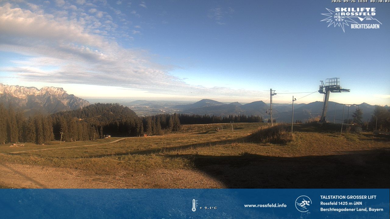 Archived image Webcam Rossfeld ski resort: Großer lift T-Bar