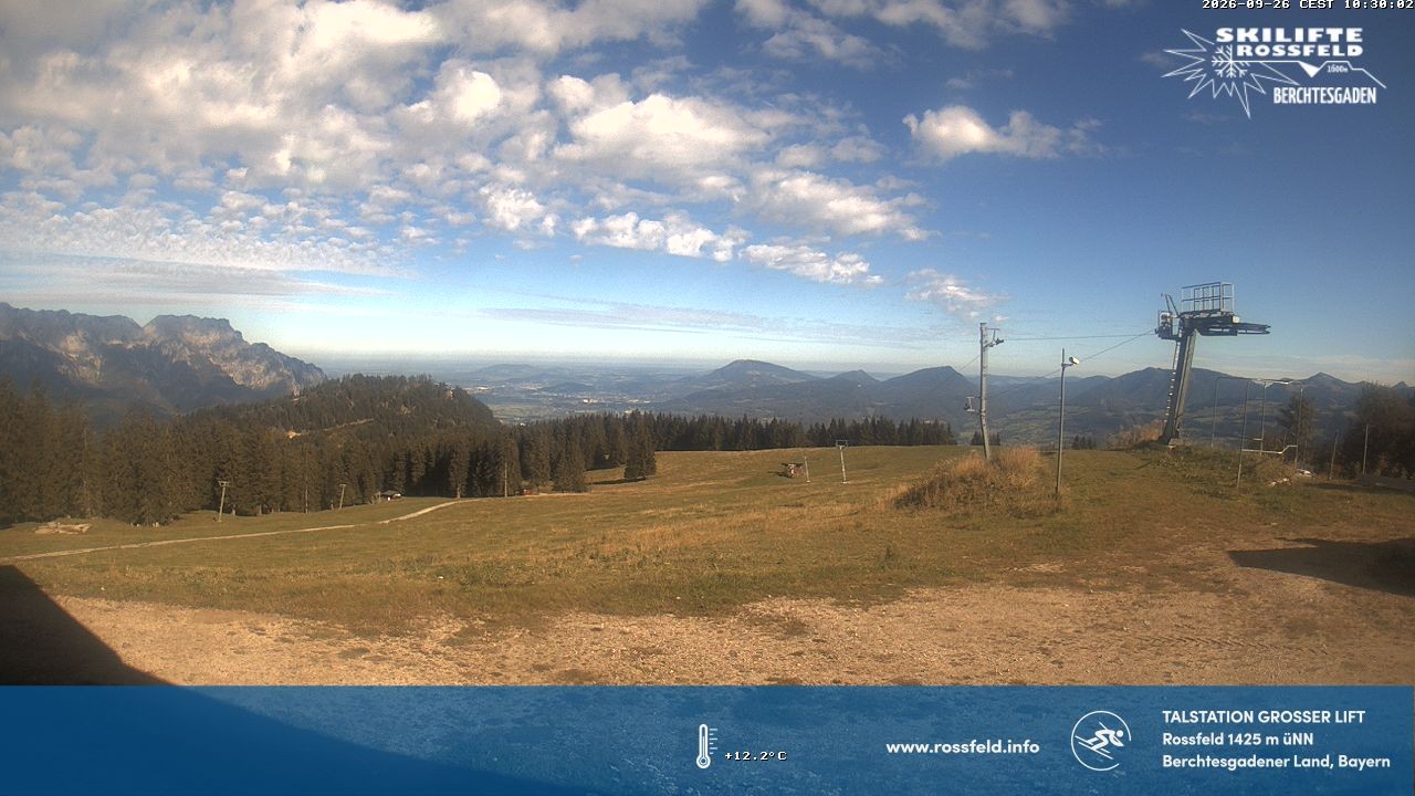 Archived image Webcam Rossfeld ski resort: Großer lift T-Bar
