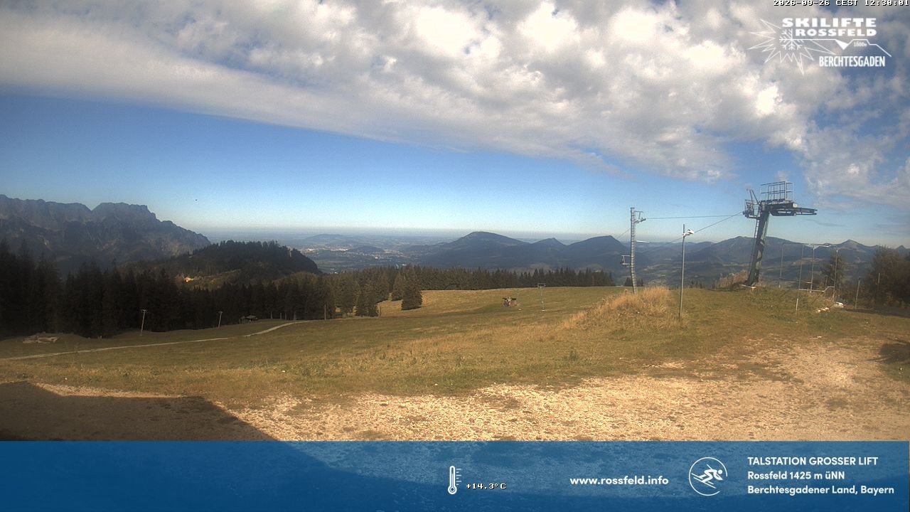 Archived image Webcam Rossfeld ski resort: Großer lift T-Bar