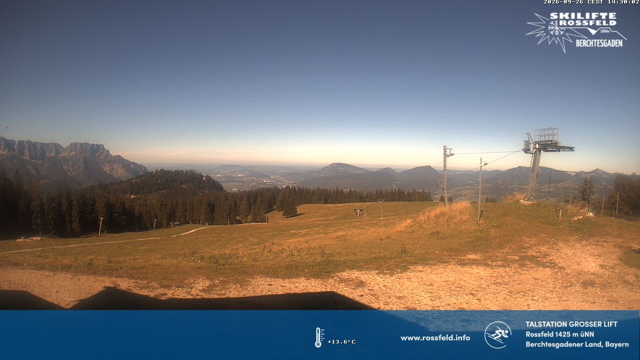 Archived image Webcam Rossfeld ski resort: Großer lift T-Bar