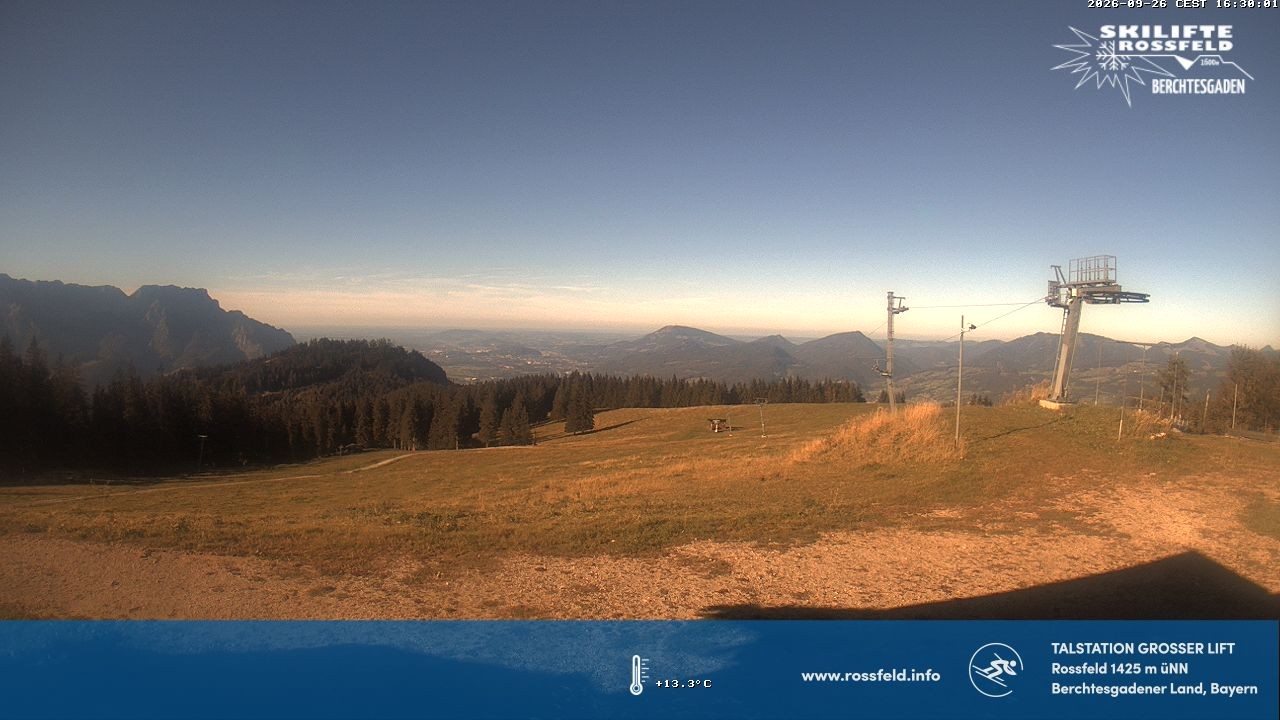 Archived image Webcam Rossfeld ski resort: Großer lift T-Bar