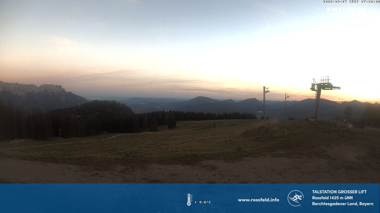 Archiv Foto Webcam Skigebiet Rossfeld: Großer Lift