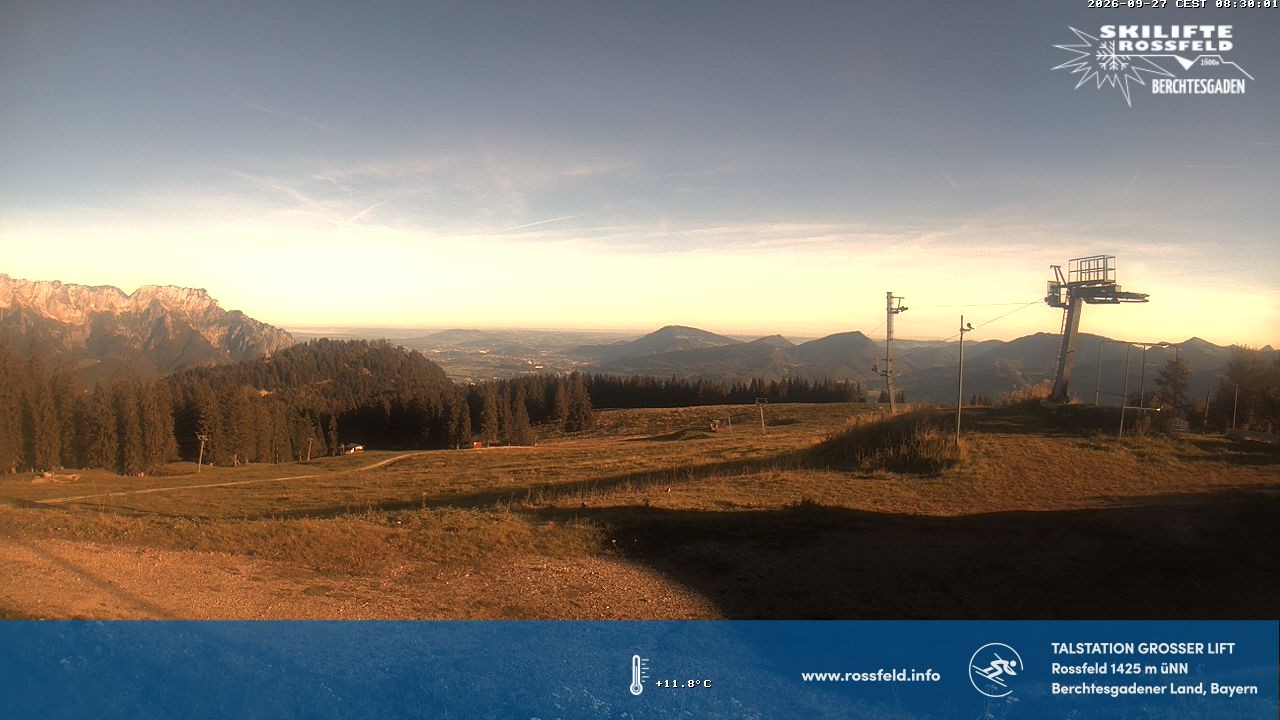 Archiv Foto Webcam Skigebiet Rossfeld: Großer Lift