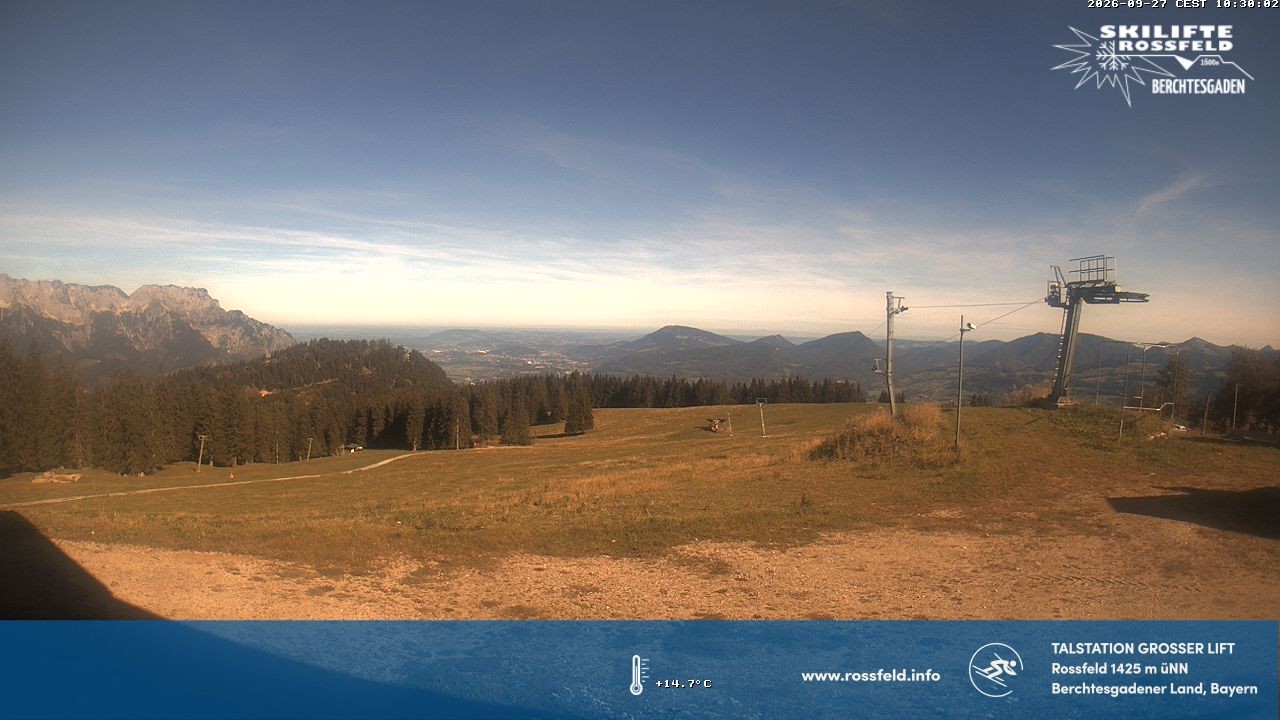 Archiv Foto Webcam Skigebiet Rossfeld: Großer Lift