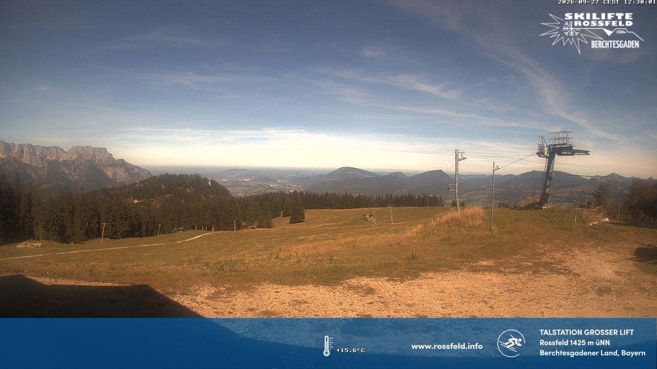 Archiv Foto Webcam Skigebiet Rossfeld: Großer Lift