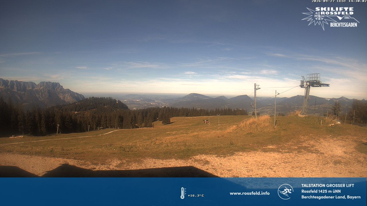 Archiv Foto Webcam Skigebiet Rossfeld: Großer Lift