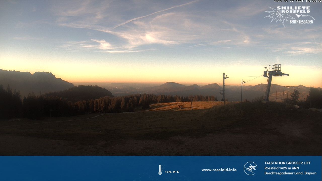 Archiv Foto Webcam Skigebiet Rossfeld: Großer Lift