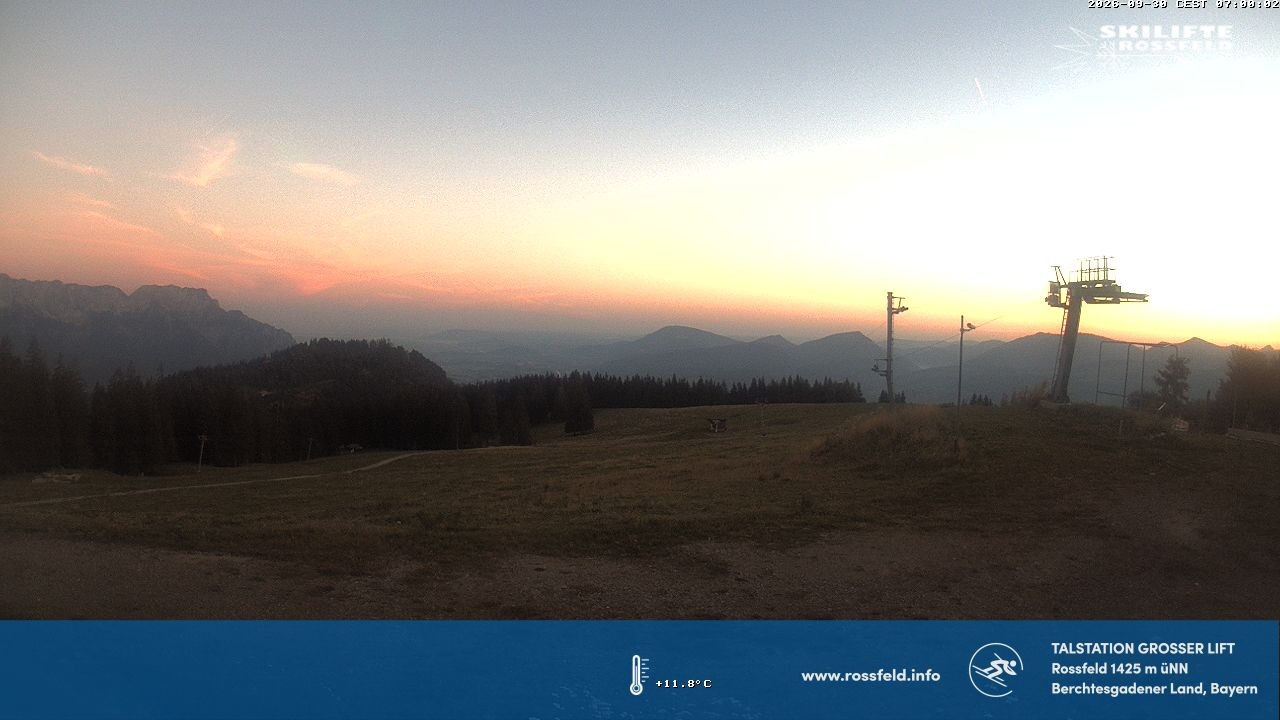 Archiv Foto Webcam Skigebiet Rossfeld: Großer Lift