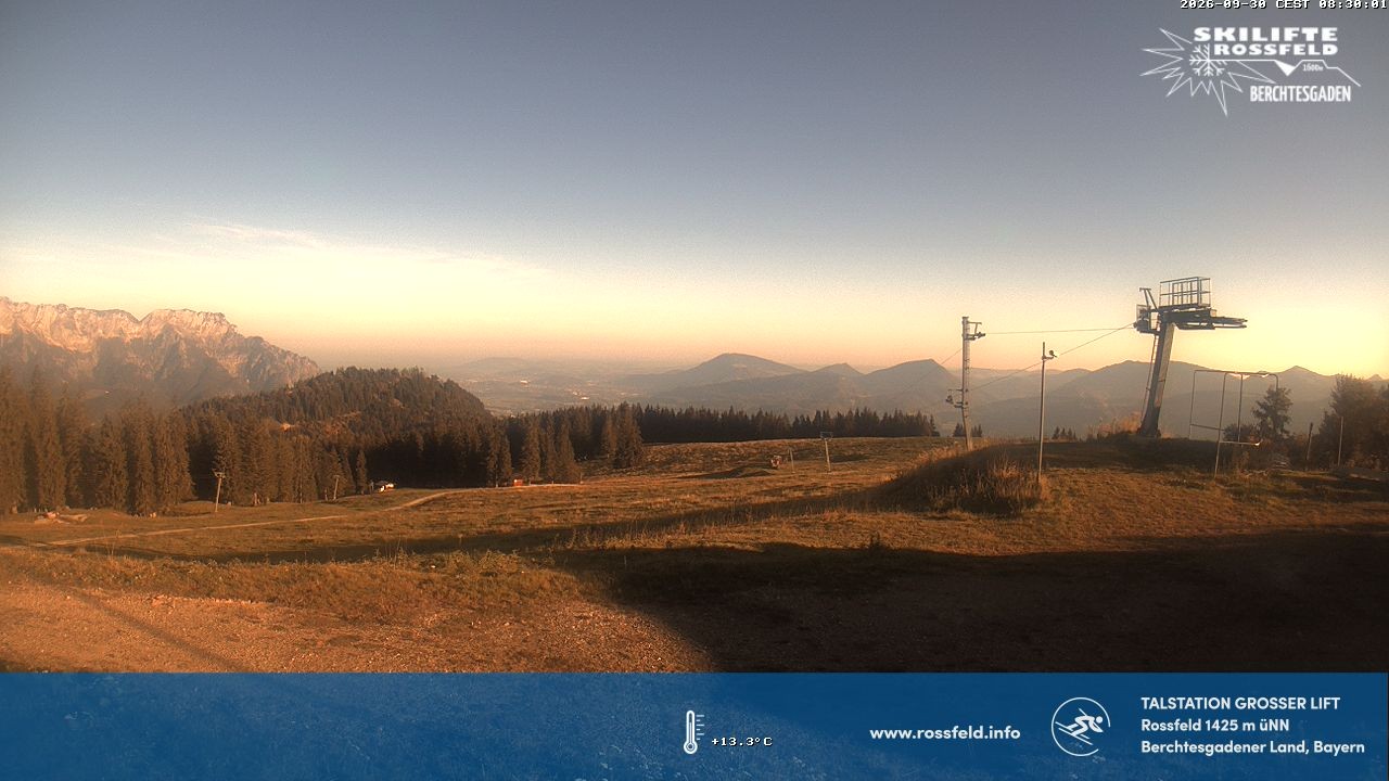 Archiv Foto Webcam Skigebiet Rossfeld: Großer Lift