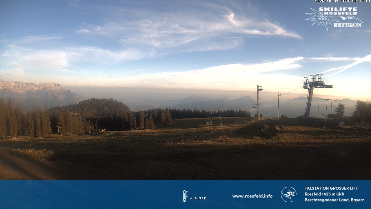 Archiv Foto Webcam Skigebiet Rossfeld: Großer Lift
