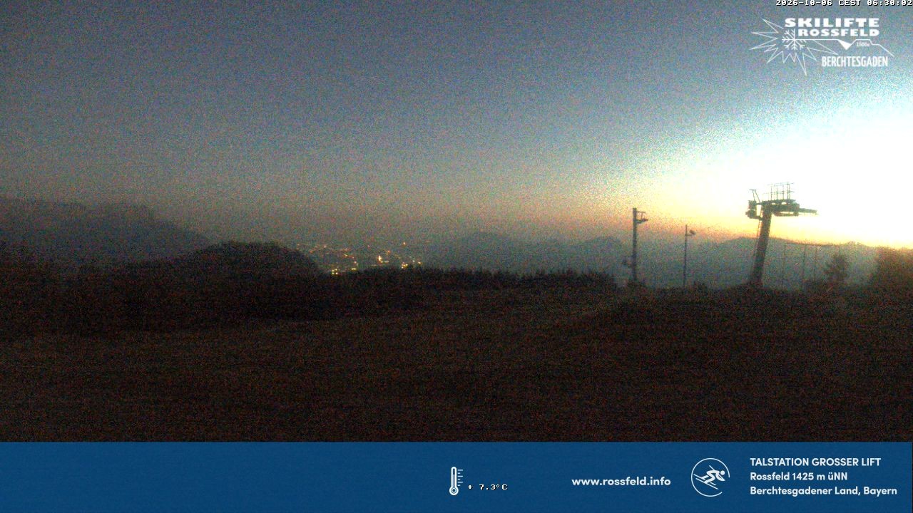 Archiv Foto Webcam Skigebiet Rossfeld: Großer Lift