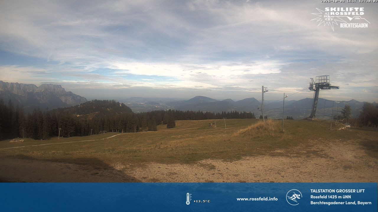Archiv Foto Webcam Skigebiet Rossfeld: Großer Lift
