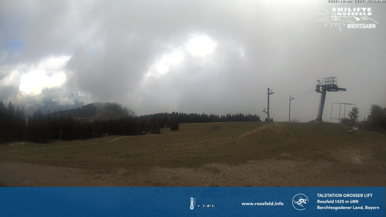 Archiv Foto Webcam Skigebiet Rossfeld: Großer Lift
