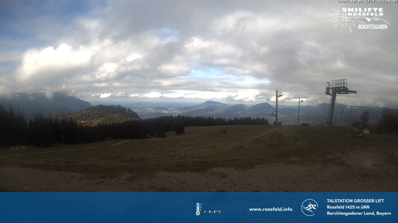 Archiv Foto Webcam Skigebiet Rossfeld: Großer Lift