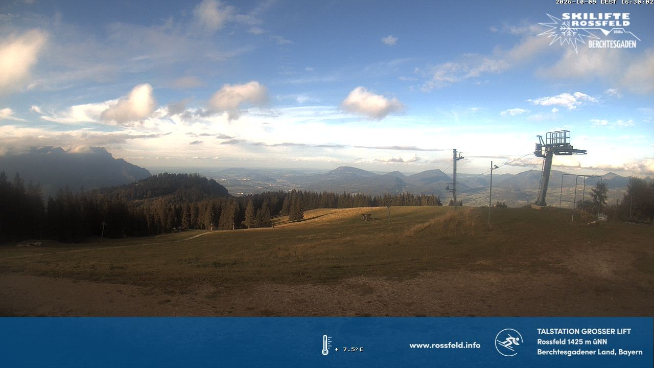 Archiv Foto Webcam Skigebiet Rossfeld: Großer Lift