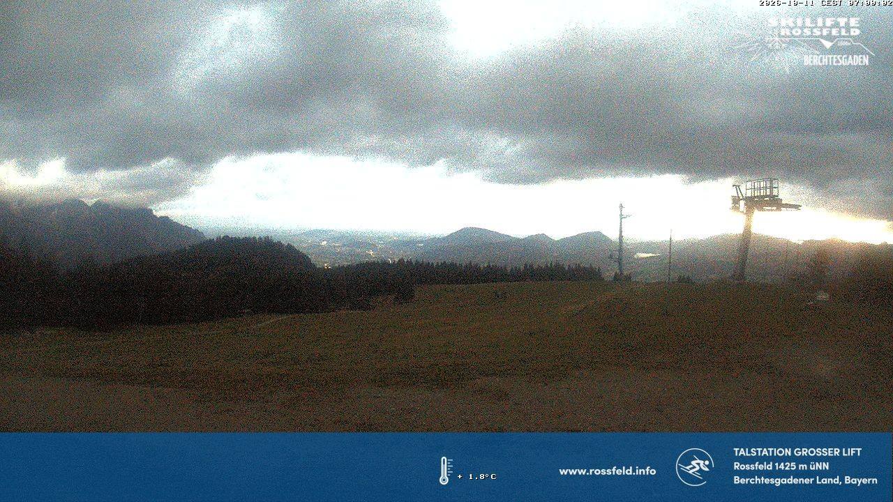 Archived image Webcam Rossfeld ski resort: Großer lift T-Bar