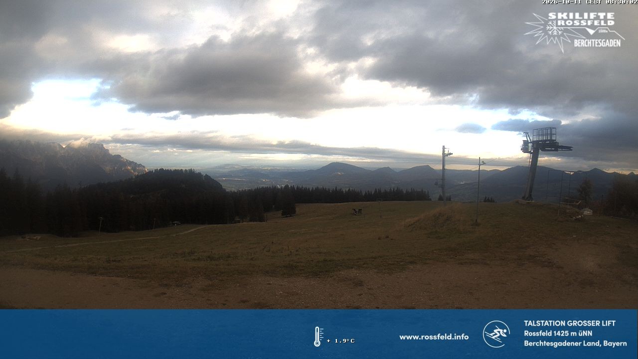 Archived image Webcam Rossfeld ski resort: Großer lift T-Bar