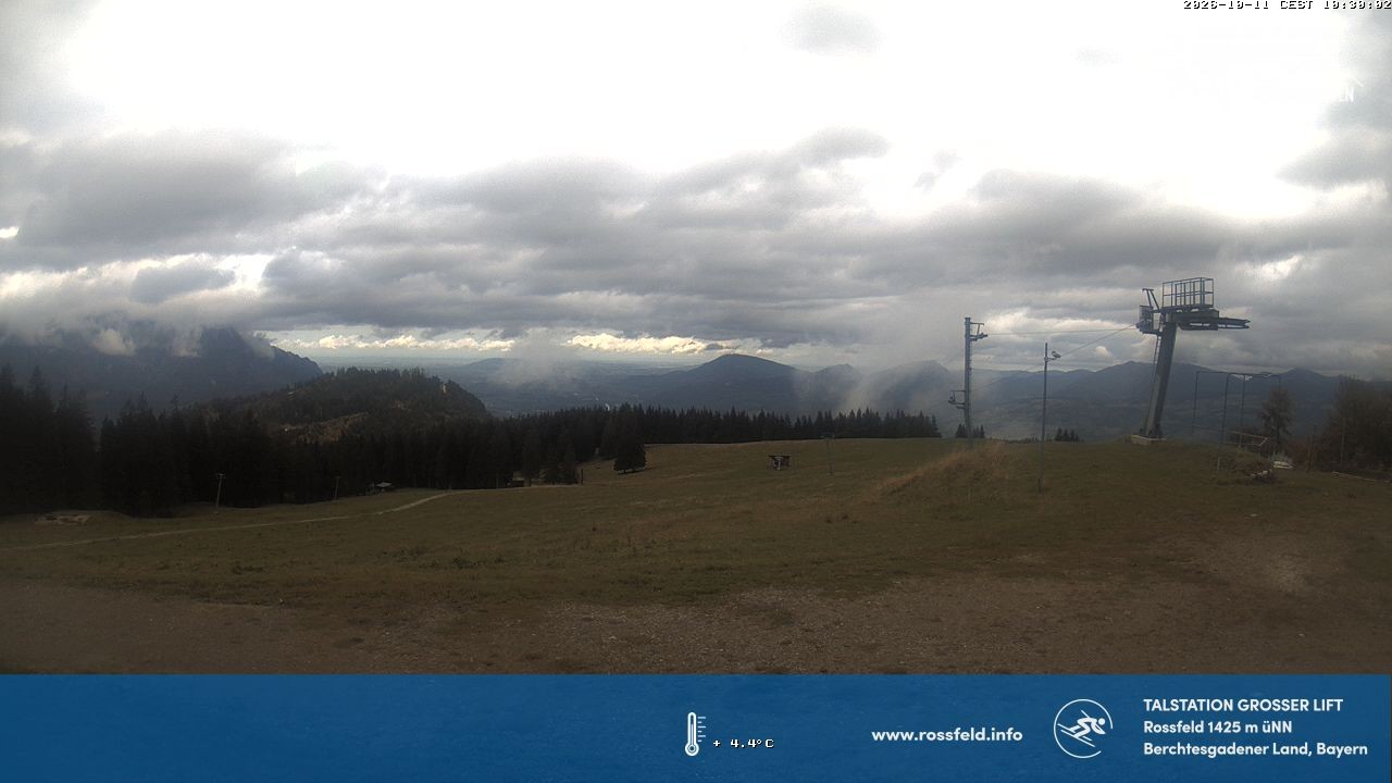 Archived image Webcam Rossfeld ski resort: Großer lift T-Bar