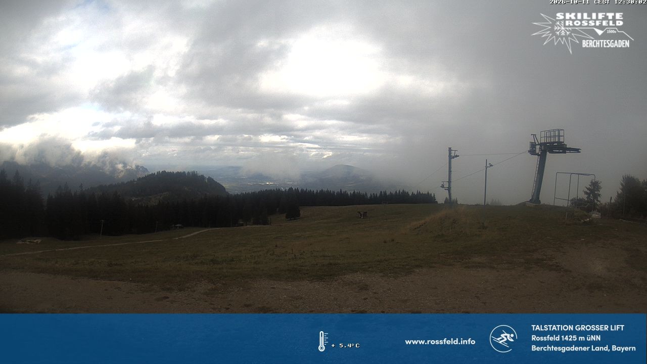 Archived image Webcam Rossfeld ski resort: Großer lift T-Bar