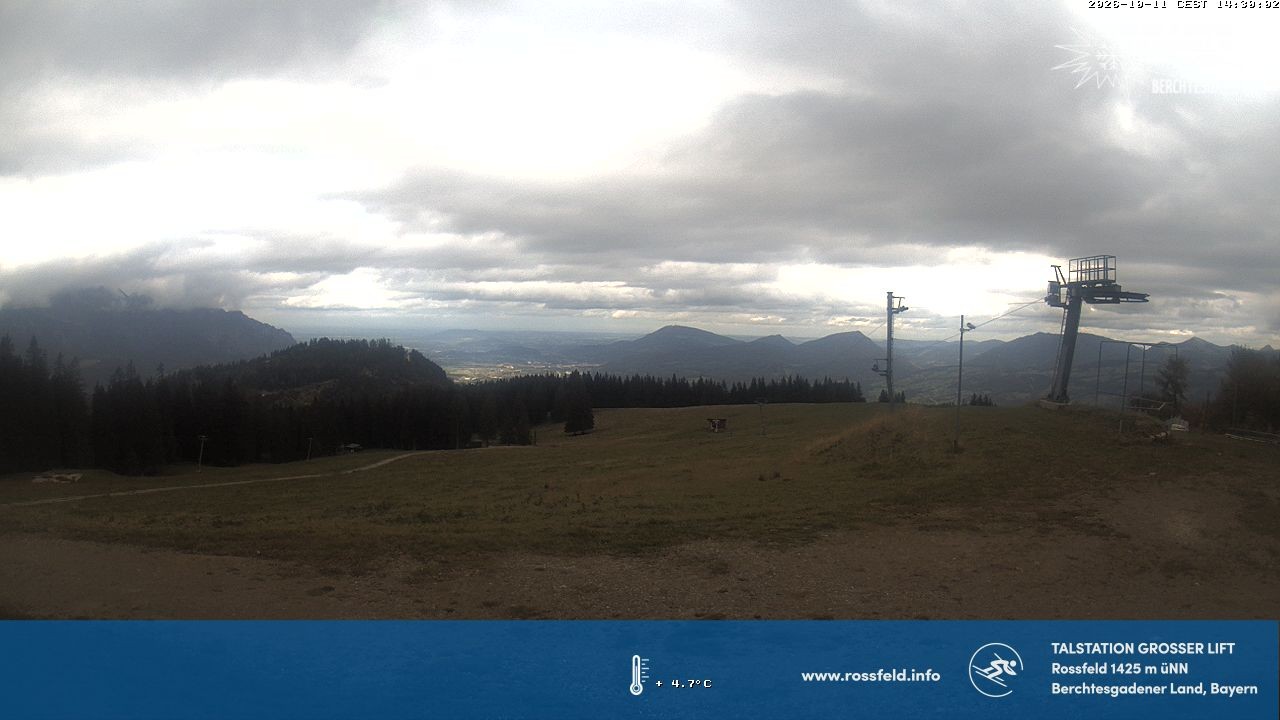 Archived image Webcam Rossfeld ski resort: Großer lift T-Bar