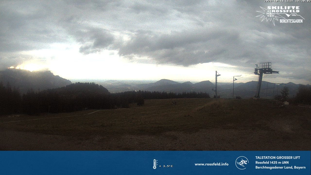 Archived image Webcam Rossfeld ski resort: Großer lift T-Bar