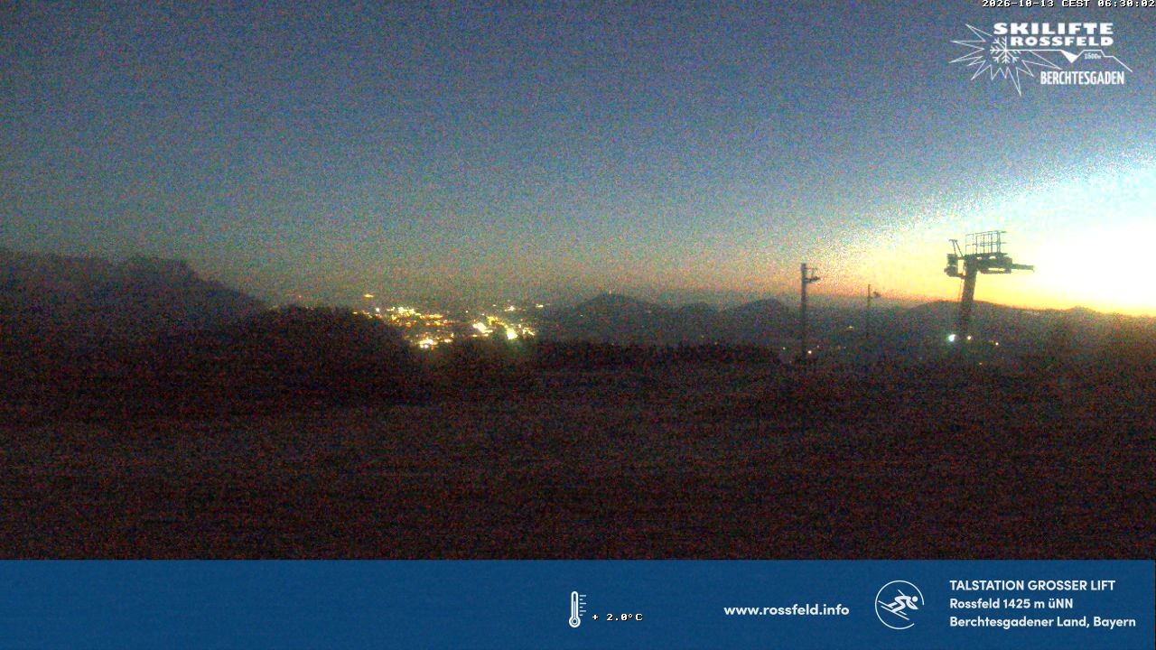 Archiv Foto Webcam Skigebiet Rossfeld: Großer Lift