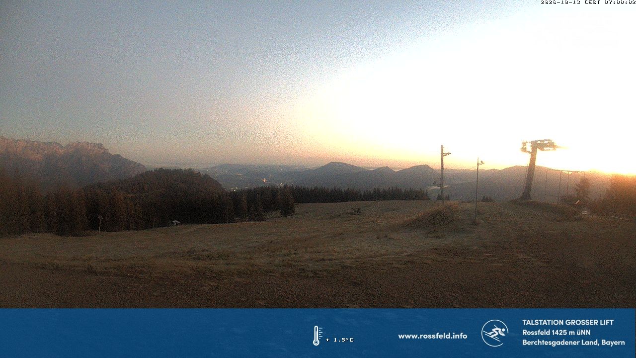 Archiv Foto Webcam Skigebiet Rossfeld: Großer Lift
