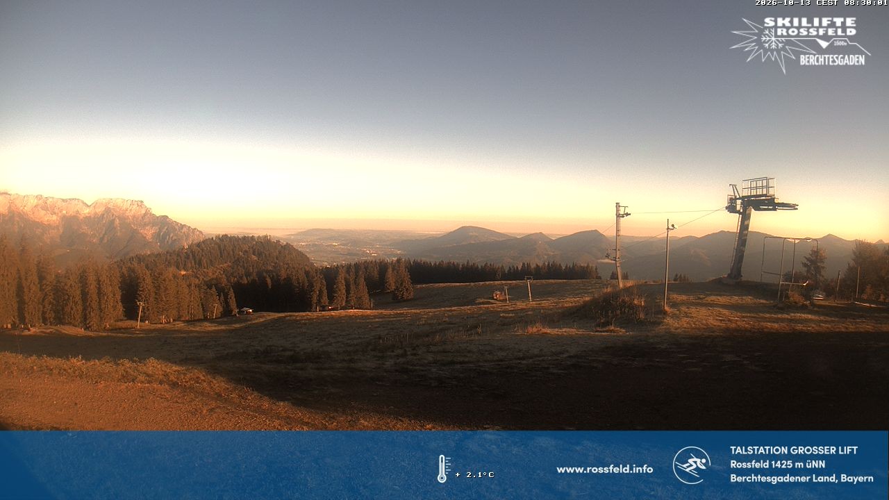 Archiv Foto Webcam Skigebiet Rossfeld: Großer Lift