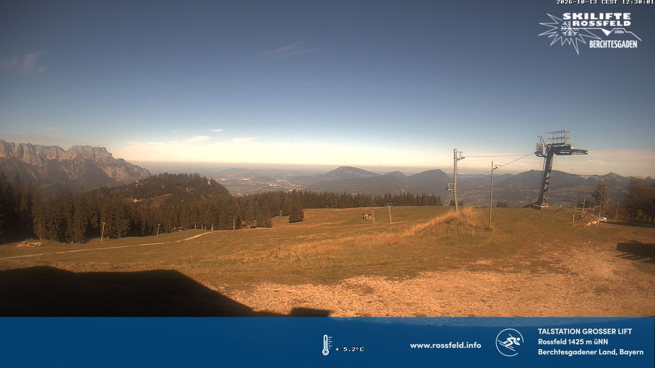 Archiv Foto Webcam Skigebiet Rossfeld: Großer Lift