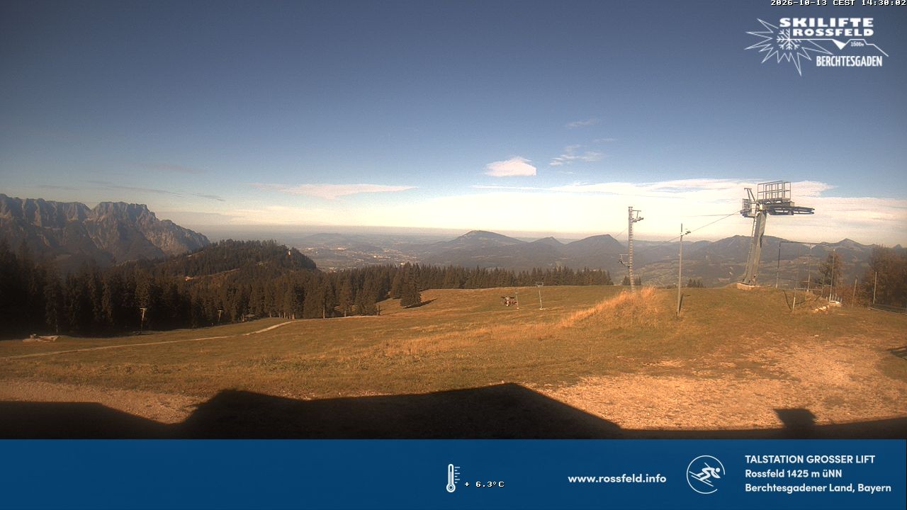 Archiv Foto Webcam Skigebiet Rossfeld: Großer Lift