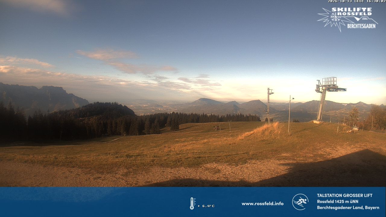 Archiv Foto Webcam Skigebiet Rossfeld: Großer Lift