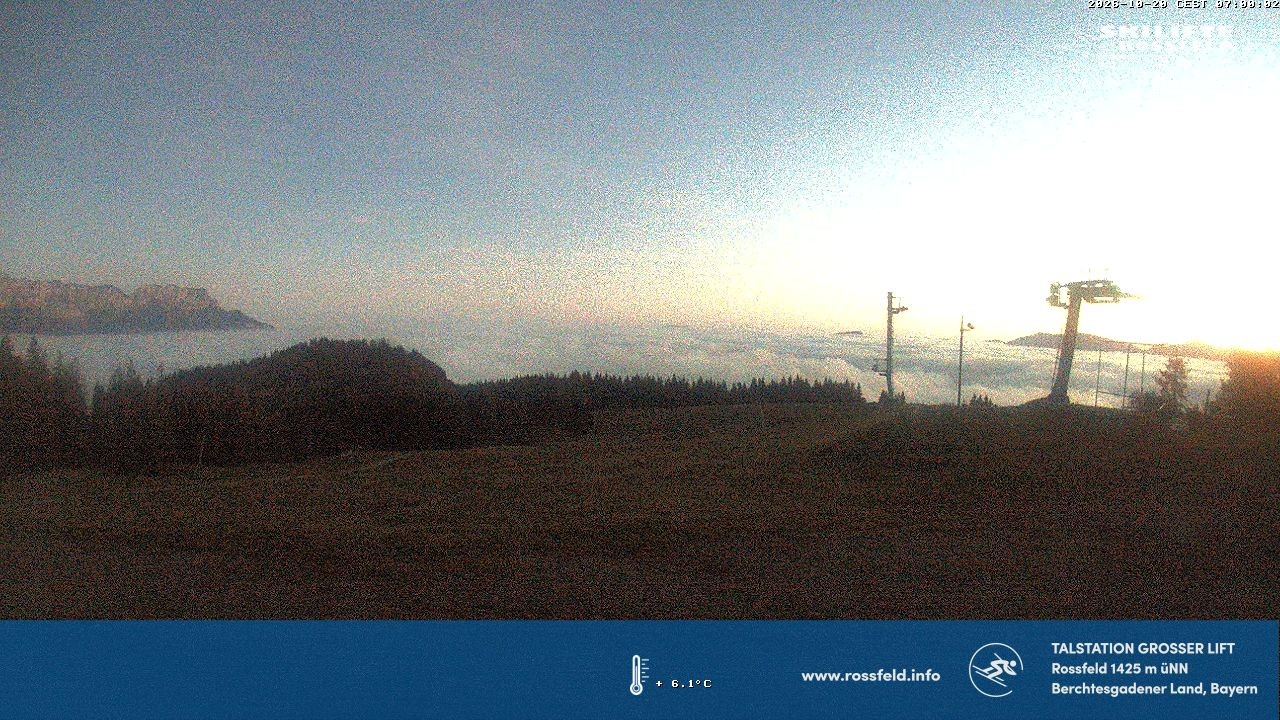 Archiv Foto Webcam Skigebiet Rossfeld: Großer Lift