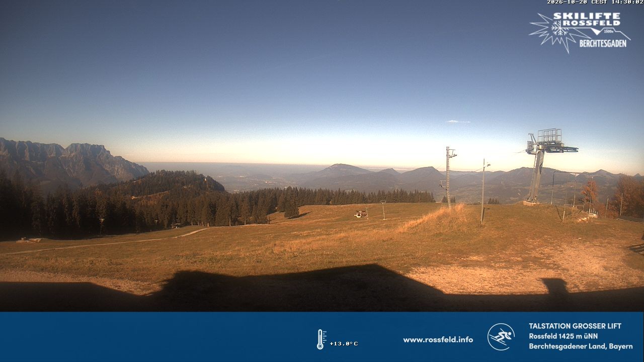 Archiv Foto Webcam Skigebiet Rossfeld: Großer Lift