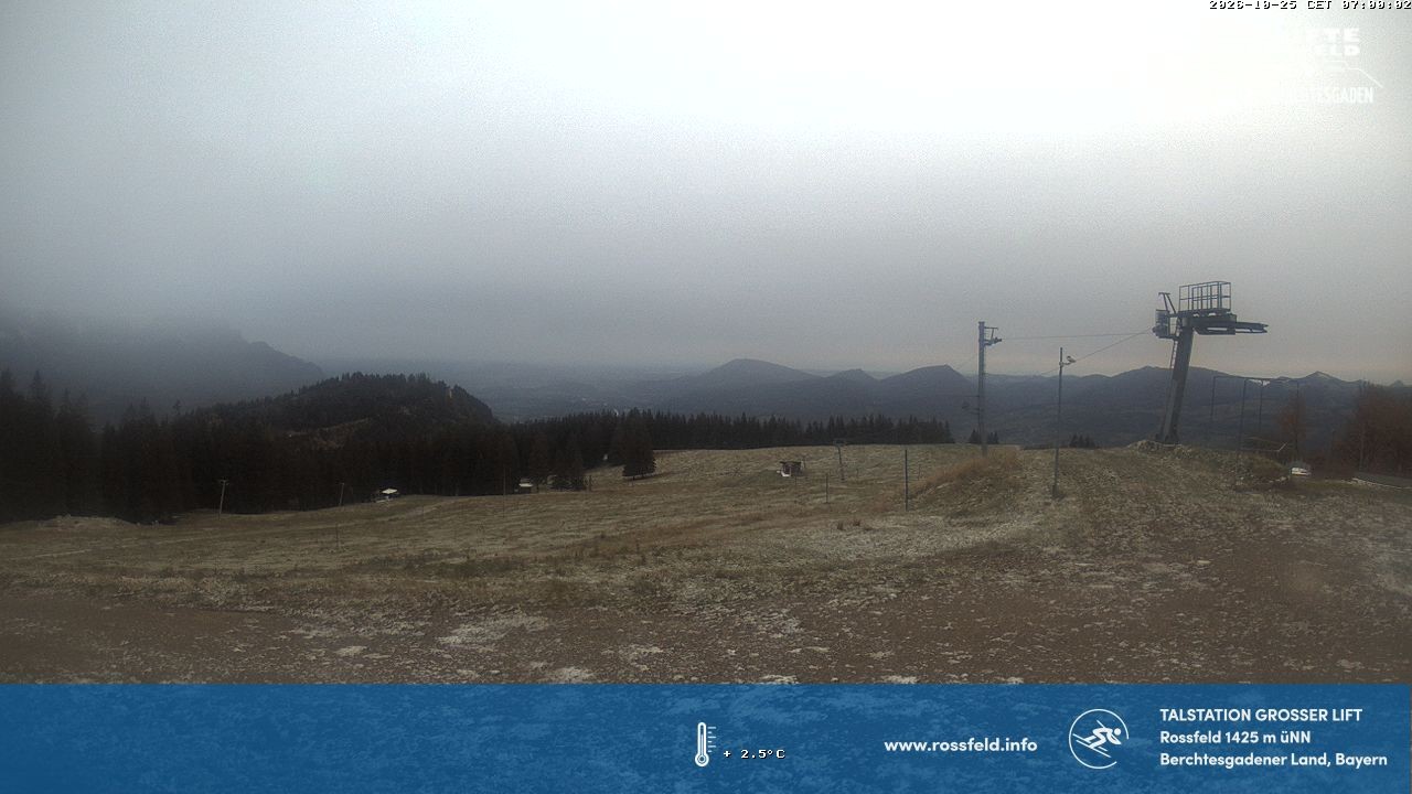 Archiv Foto Webcam Skigebiet Rossfeld: Großer Lift