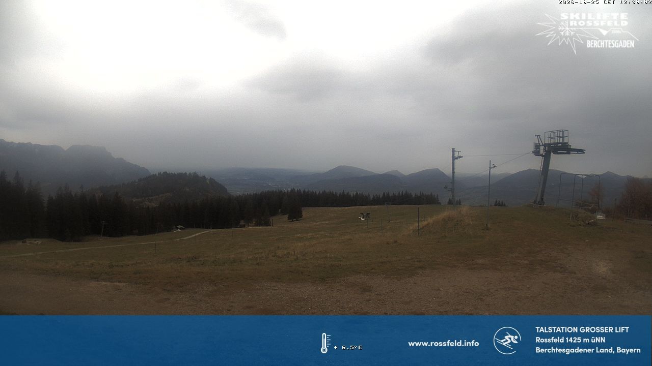 Archiv Foto Webcam Skigebiet Rossfeld: Großer Lift
