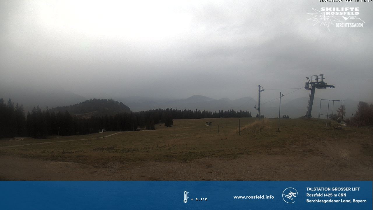 Archiv Foto Webcam Skigebiet Rossfeld: Großer Lift