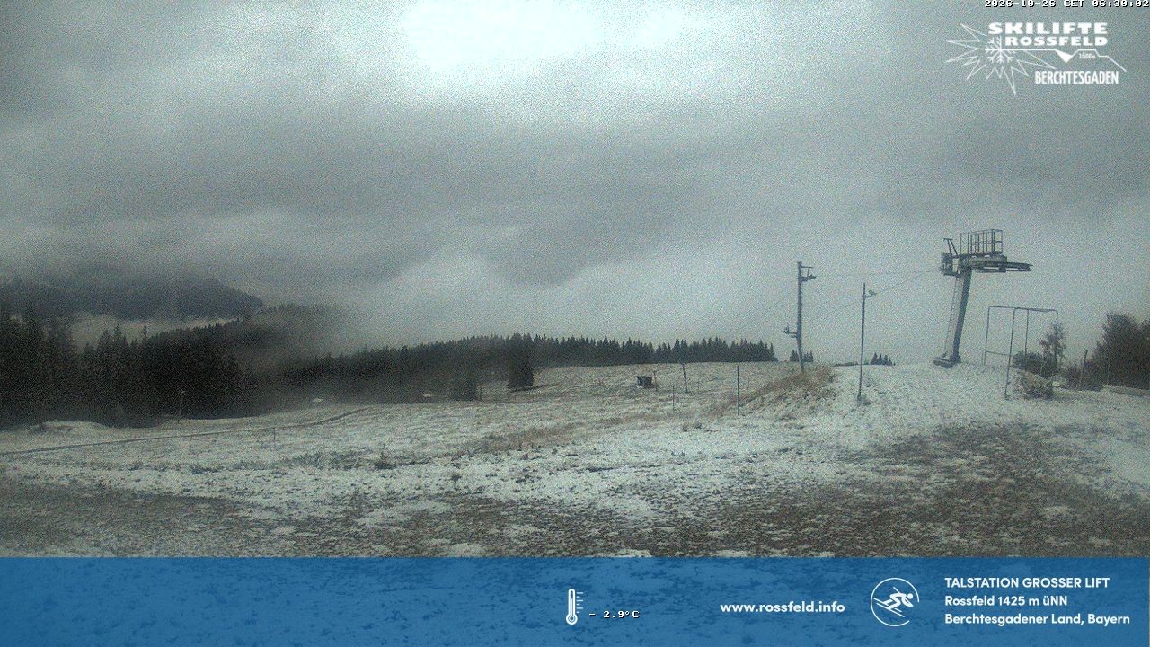 Archiv Foto Webcam Skigebiet Rossfeld: Großer Lift