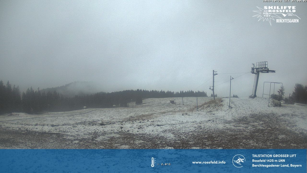Archiv Foto Webcam Skigebiet Rossfeld: Großer Lift