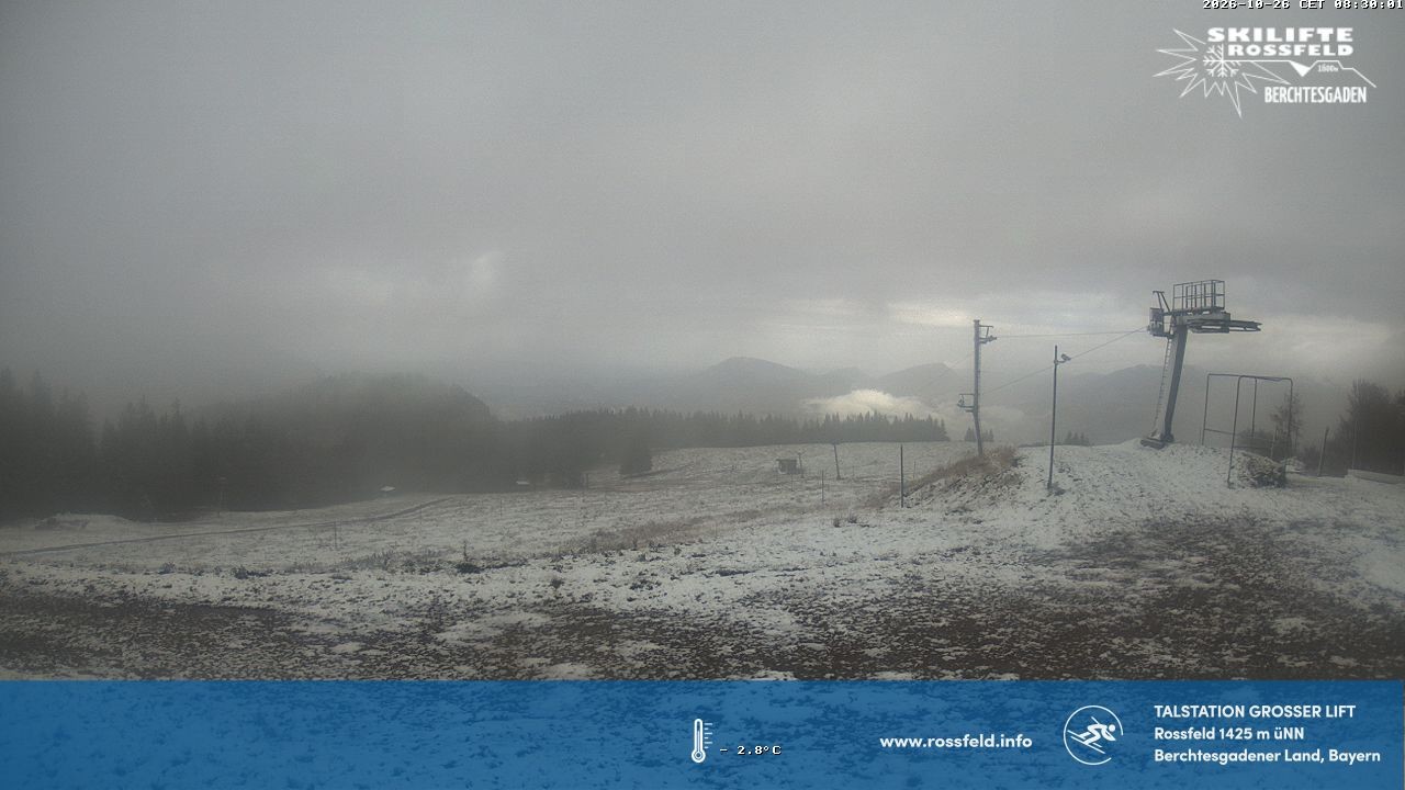 Archiv Foto Webcam Skigebiet Rossfeld: Großer Lift