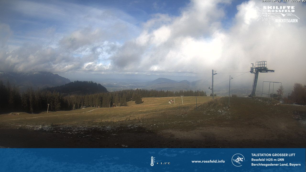 Archiv Foto Webcam Skigebiet Rossfeld: Großer Lift