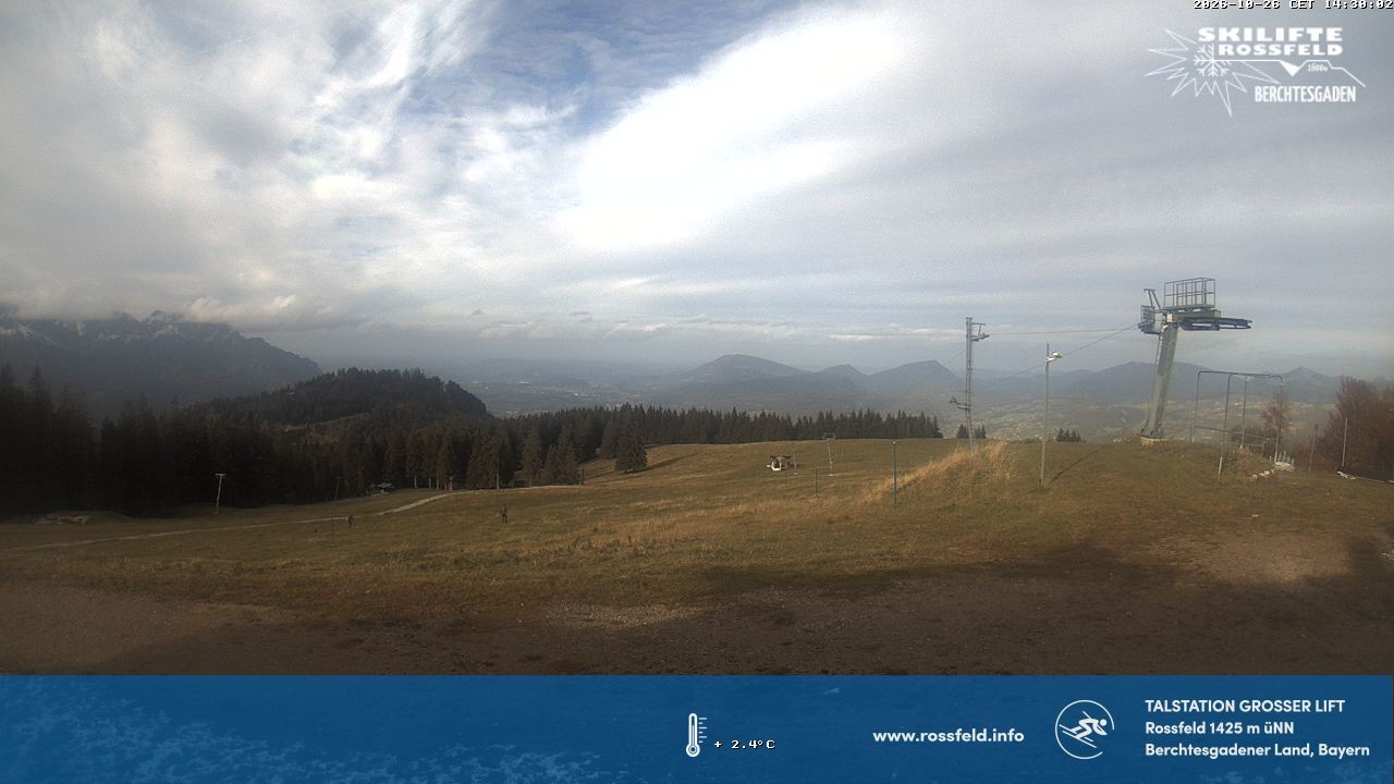 Archiv Foto Webcam Skigebiet Rossfeld: Großer Lift