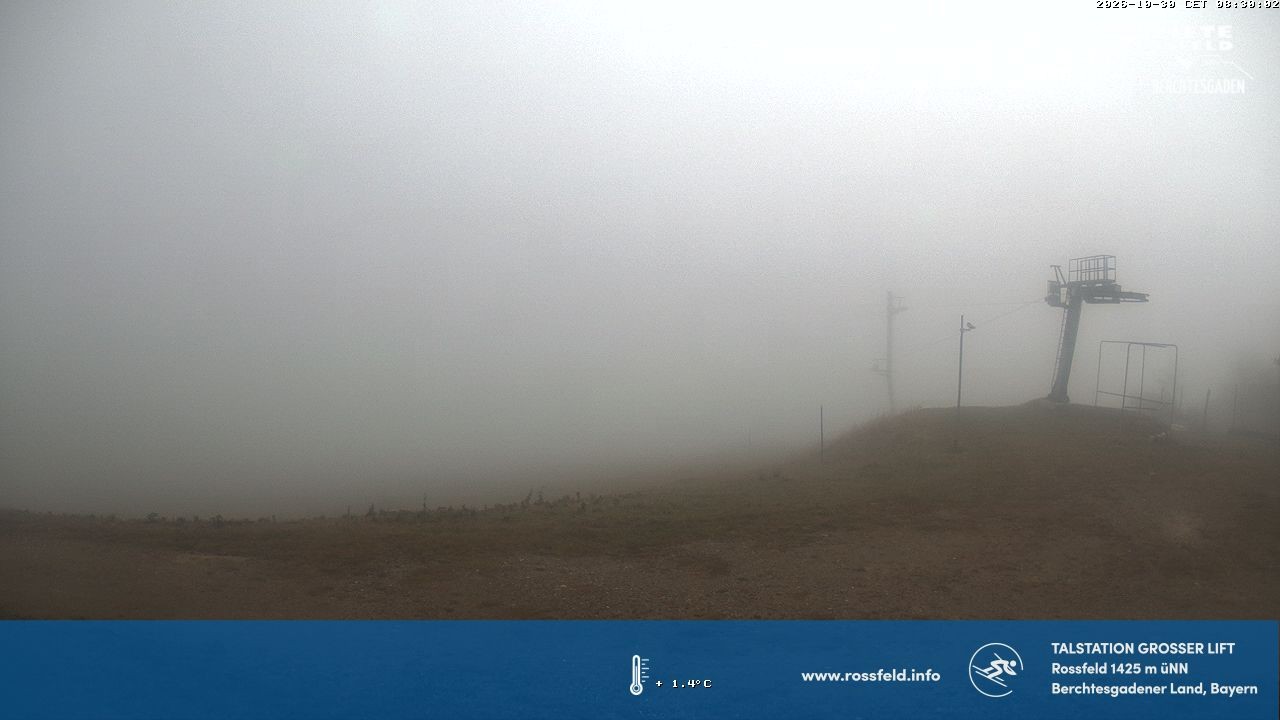 Archiv Foto Webcam Skigebiet Rossfeld: Großer Lift